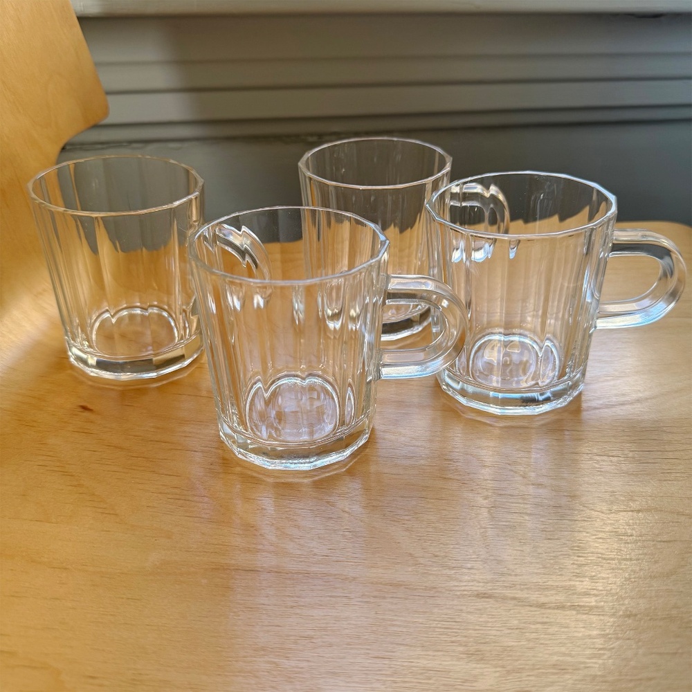 Vintage Bormioli Espresso/Coffee Cups (Set of 4)